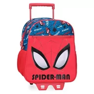 Plecaki szkolne i tornistry - Joumma Marvel Spiderman Authentic Plecak Szkolny z Wózkiem Czerwony 27x33x11 cm Poliester 9,8L, Czerwone, plecak szkolny na kółkach - miniaturka - grafika 1