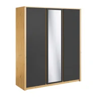 Szafy - Szafa ubraniowa z lustrem Vinto dąb artisan/szary - miniaturka - grafika 1