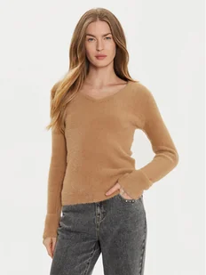 Morgan Sweter 212-MOOVE Beżowy Regular Fit - Swetry damskie - miniaturka - grafika 1
