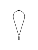 Naszyjniki męskie - PHILIPP PLEIN Naszyjnik Gothic Tag PJTEA09NU Srebrny - miniaturka - grafika 1