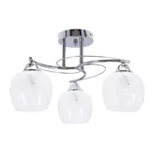 Lampy sufitowe - PREGO LAMPA SUFITOWA CHROMOWY E27 KLOSZ BEZBARWNY - miniaturka - grafika 1