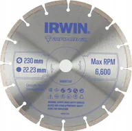 Tarcze do pił - Irwin TARCZA DIAMENTOWA 230mm x 22,23mm / SEGMENTOWA do betonu, cegły, granitu i marmuru - miniaturka - grafika 1