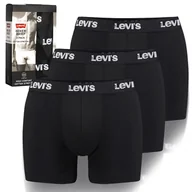 Majtki męskie - LEVI'S Bokserki Męskie Czarny 3pak Rozmiar S - miniaturka - grafika 1
