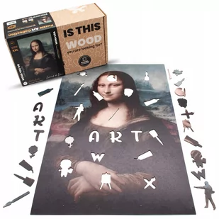 Puzzle drewniane MONA LISA Leonardo Da Vinci 700 el wyjątkowe kształty XXL - Puzzle Puzzle drewniane MONA LISA Leonardo Da Vinci 700 el wyjątkowe kształty XXL - Puzzle - miniaturka - grafika 1