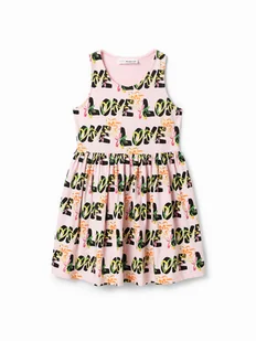Desigual Sukienka codzienna 23SGVK11 Różowy Regular Fit - Sukienki i spódniczki dla dziewczynek - miniaturka - grafika 1
