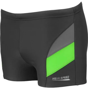 Aqua-Speed, Kąpielówki chłopięce, Andy, grafitowo-zielony, rozmiar 122 - Kąpielówki męskie - miniaturka - grafika 1