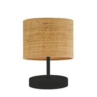Lampy stojące - Rattanowa lampa stołowa w stylu boho AWINION BOHO - miniaturka - grafika 1