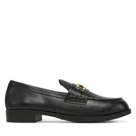 Półbuty damskie - Loafersy LOVE MOSCHINO JA10242G1NIA000035 Czarny - miniaturka - grafika 1