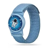 Pozostałe akcesoria do telefonów - Pasek TECH-PROTECT Nylon for Kids do Apple Airtag 1/2 Niebieski - miniaturka - grafika 1