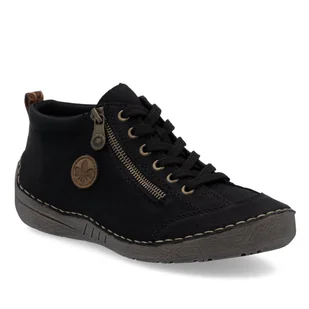 Botki damskie czarne Rieker 52514-00 trzewiki ocieplane jesienne -38 - Botki damskie Botki damskie czarne Rieker 52514-00 trzewiki ocieplane jesienne -38 - Botki damskie - miniaturka - grafika 1