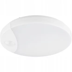 Plafon zewnętrzny z czujnikiem ruchu IP44 10W 4000K okrągły - Lampy ogrodowe - miniaturka - grafika 1