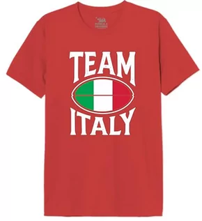Koszulki męskie - Republic of California "Team Italy" MEREPCZTS134 Koszulka męska, czerwona, rozmiar XL, Czerwona, XL - grafika 1