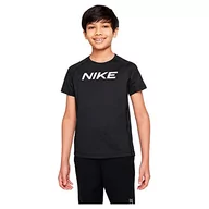 Bluzy dla chłopców - NIKE DM8528-010 B NP DF SS TOP bluza chłopięca czarna rozmiar M - miniaturka - grafika 1