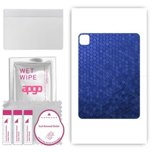 folia naklejka skórka strukturalna na TYŁ do Apple iPad Pro 11 2022 - Plaster Miodu Niebieski - apgo SKINS - Akcesoria do tabletów i e-booków - miniaturka - grafika 1