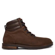 Botki męskie - Trzewiki Tommy Hilfiger Cleated Hilfiger Wrm Hook Boot FM0FM05699 Brązowy - miniaturka - grafika 1