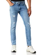 Spodnie męskie - Pepe Jeans Spodnie męskie Stanley, 000 dżins, 50W Regularny - miniaturka - grafika 1