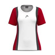 Koszulki dla dziewczynek - Koszulka dziewczęca Head CLUB 25 Tech T-Shirt Girls Red/White 128 cm - miniaturka - grafika 1