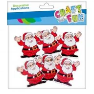 Pozostałe akcesoria dla plastyków - Craft with Fun Ozdoba Dekoracyjna Drewniana Mikołaj Boże Narodzenie 463797 - miniaturka - grafika 1