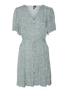 Bestseller A/S Damska sukienka Vmalba Ss Short Dress WVN Noos, laurel wreath/aop: joey dot, XXL - Sukienki - miniaturka - grafika 1