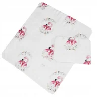 Pościel dla dzieci - Pościel Bambusowa 65x75 do Wózka Łóżeczka Flaming - miniaturka - grafika 1