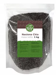 NASIONA CHIA SZAŁWIA HISZPAŃSKA GLOBAL FOOD 1KG 1000G - Ziarna i nasiona roślin strączkowych - miniaturka - grafika 1