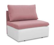 Sofy i kanapy - Sofa Fotel Amerykanka Z Funkcją Spania Toledo C59 - Pudrowy Róż/Biały | Enjoy 19/Cayenne 1111 - miniaturka - grafika 1
