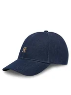 Czapki i chusty sportowe męskie - Tommy Hilfiger Czapka z daszkiem Elevated Chic Denim AW0AW17137 Granatowy - miniaturka - grafika 1