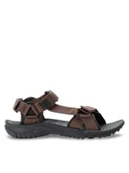 Sandały męskie - Jack Wolfskin Sandały Lakewood Ride Sandal M 4019021 Brązowy - miniaturka - grafika 1