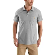 Odzież trekkingowa damska - Koszulka sportowa męska polo Carhartt Force Midweight Pocket - miniaturka - grafika 1