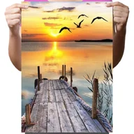 Zabawki kreatywne - Haft Diamentowy Diamond Painting,DIAMENTOWY MALARZ,Obraz DIY 5D,Mozaika Diamentowa 30x40,Morze - miniaturka - grafika 1