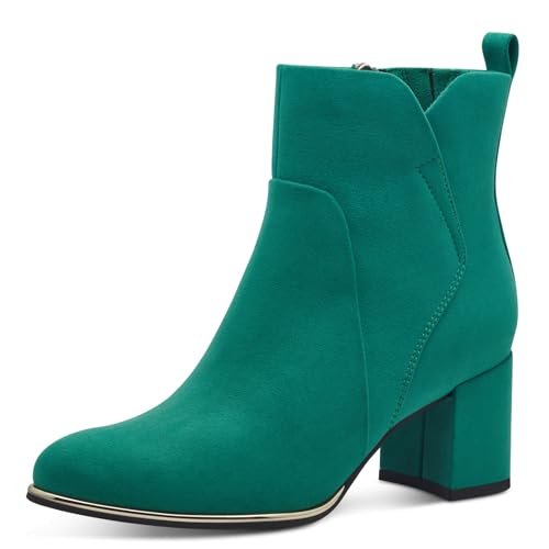MARCO TOZZI Botki 2-25095-41, Modne buty damskie, Emerald Green, 38 EU, Zielona, 38 EU
