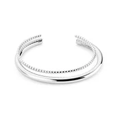 Bransoletki - Tamaris Zestaw bransoletek TS-0010-BB srebrny, 7, Stal nierdzewna, Nie zawiera kamieni szlachetnych - miniaturka - grafika 1