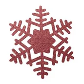 Obrusy i serwetki - Podkładka filcowa na sztućce SNOWFLAKE śr. 21 cm czerwony - miniaturka - grafika 1