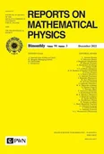Czasopisma - Reports on Mathematical Physics 90/3/2022 Polska - miniaturka - grafika 1