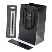 Zestawy piśmiennicze - Zestaw Długopis Parker Jotter Monochrome w etui z torebką Prezent na Dzień Ojca - miniaturka - grafika 1