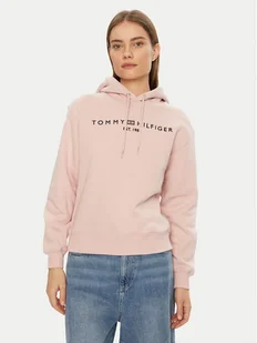 Tommy Hilfiger Bluza Modern WW0WW43598 Różowy Regular Fit - Bluzy damskie - miniaturka - grafika 1