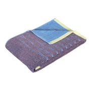 Ręczniki - Niebiesko-fioletowy bawełniany ręcznik Hübsch Dora, 70x140 cm - miniaturka - grafika 1