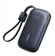 Powerbanki - Powerbank Baseus EnerFill FC21 QPow3 Ultra 10000mAh 22.5W z wyświetlaczem cyfrowym i odłączanym kablem - czarny - miniaturka - grafika 1