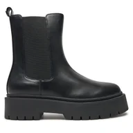 Botki damskie - Sztyblety TWINSET 242TGT152 Czarny - miniaturka - grafika 1