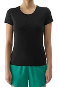 Bluzki damskie - T-shirt damski 4FWSS24TTSHF1163 - czarny XS - miniaturka - grafika 1