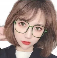 Okulary korekcyjne, oprawki, szkła - Okulary korekcyjne kujonki minusy kolorowe duże -1 - miniaturka - grafika 1