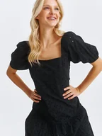 Sukienki - Sukienka damska czarna - SSU4675CA sukienka - TOP SECRET - Odzieżowy sklep internetowy TOP SECRET - miniaturka - grafika 1