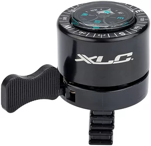XLC DD-M36 Mini Bell with Compass, czarny  2022 Dzwonki - Akcesoria rowerowe - miniaturka - grafika 1