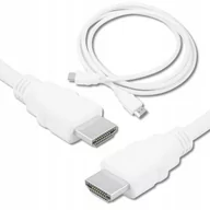 Kable komputerowe i do monitorów - Kabel HDMI-HDMI 1,5m, CU, HQ, biały. (1LM) - miniaturka - grafika 1