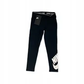 Legginsy - Getry legginsy dziewczęce czarne NIKE 6 lat - Nike - miniaturka - grafika 1
