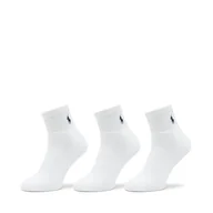 Skarpetki męskie - Zestaw 3 par wysokich skarpet męskich Polo Ralph Lauren 449655220003 White - miniaturka - grafika 1