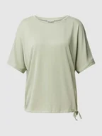 Koszulki i topy damskie - T-shirt z tunelem na dole - miniaturka - grafika 1