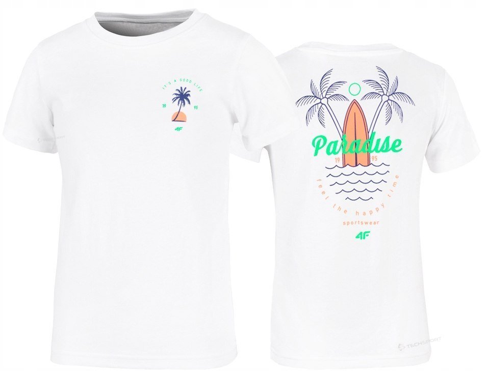 4F CHĹOPIÄCA KOSZULKA T-SHIRT BAWEĹNA / rozm 164