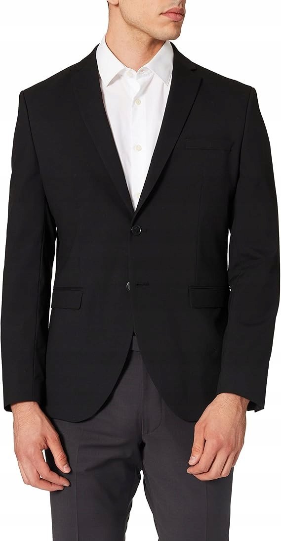 SELECTED HOMME MĘSKA CZARNA MARYNARKA SLIM NA GUZIKI 94 JYC