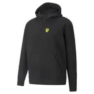 Bluzy męskie - Bluza z kapturem męska Puma Ferrari Race Collab czarna 53163801-S - miniaturka - grafika 1